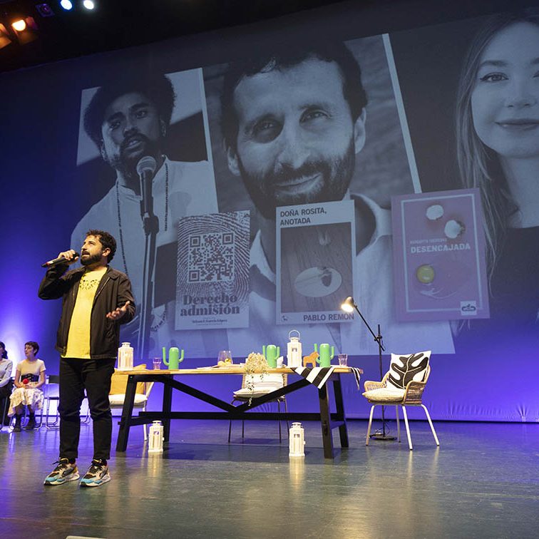 ENCUENTRO CON LOS 3 AUTORES FINALISTAS PREMIO MANDARACHE 2023 EL BATEL CARTAGENA