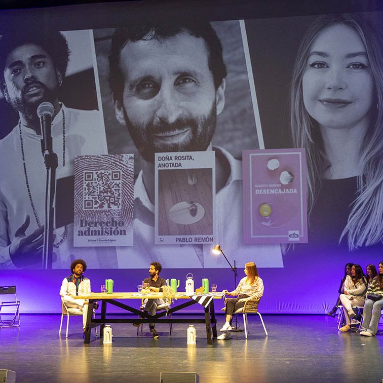 ENCUENTRO CON LOS 3 AUTORES FINALISTAS PREMIO MANDARACHE 2023 EL BATEL CARTAGENA